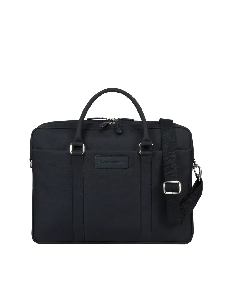 Ginza - 16” Duo Pocket Laptop Bag PURE - Black
