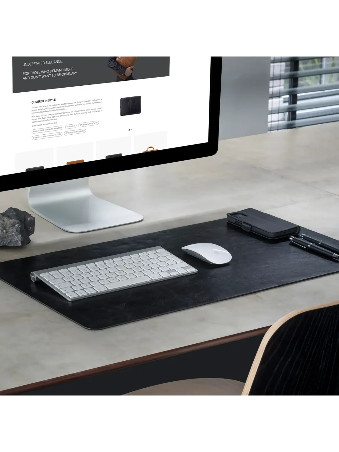 Copenhagen - Desk Mat - Small - Black