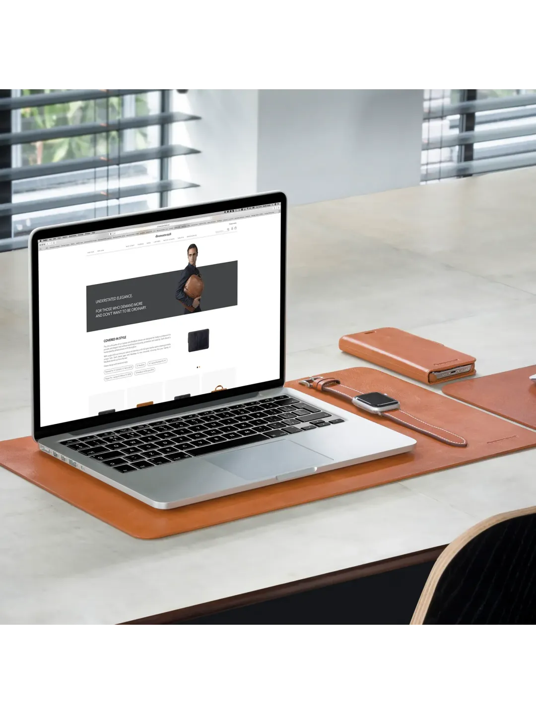 Copenhagen - Desk Mat - Small - Tan