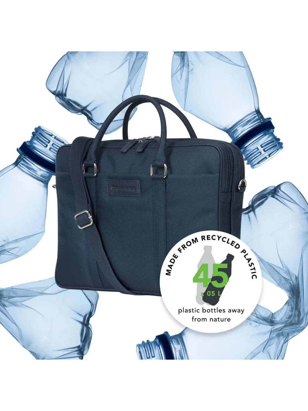 Ginza - 16” Duo Pocket Laptop Bag PURE Blue