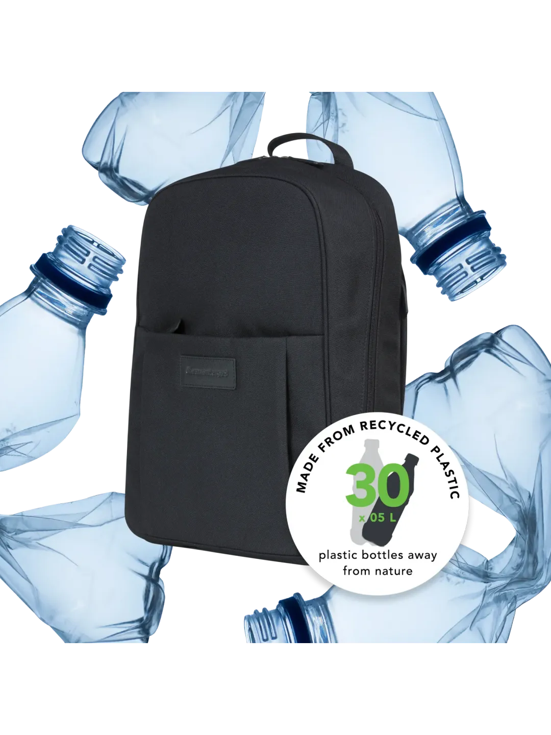 Champs-Elysees - 15” Laptop Backpack - Pure Black