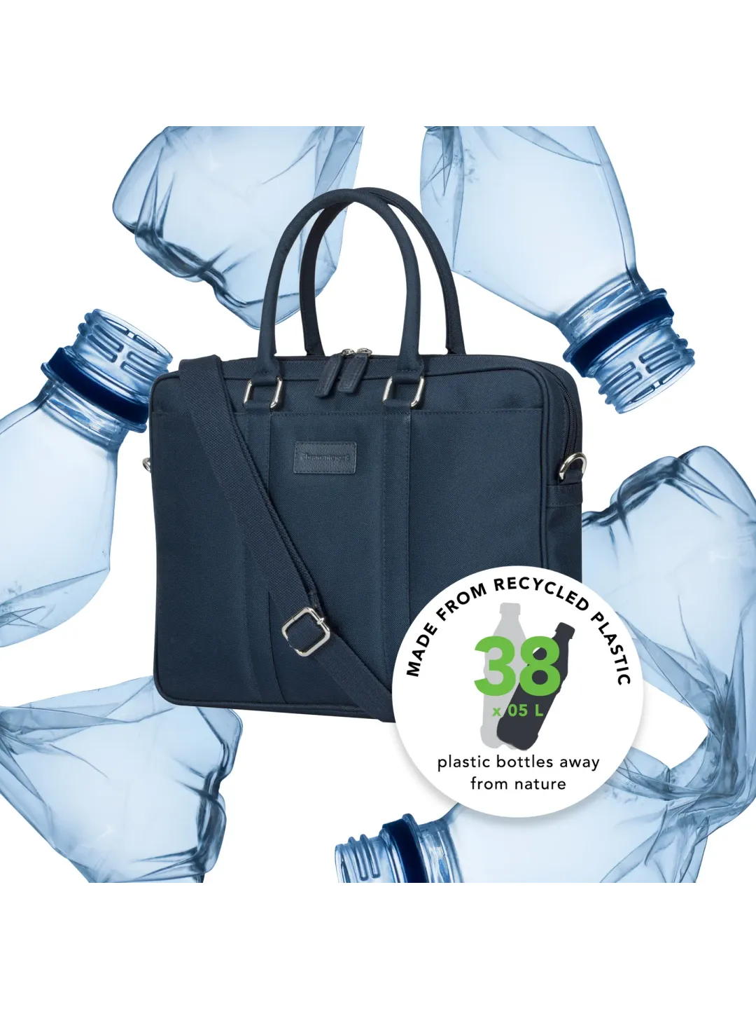 Fifth Avenue - 15” Laptop Bag- Pure Blue