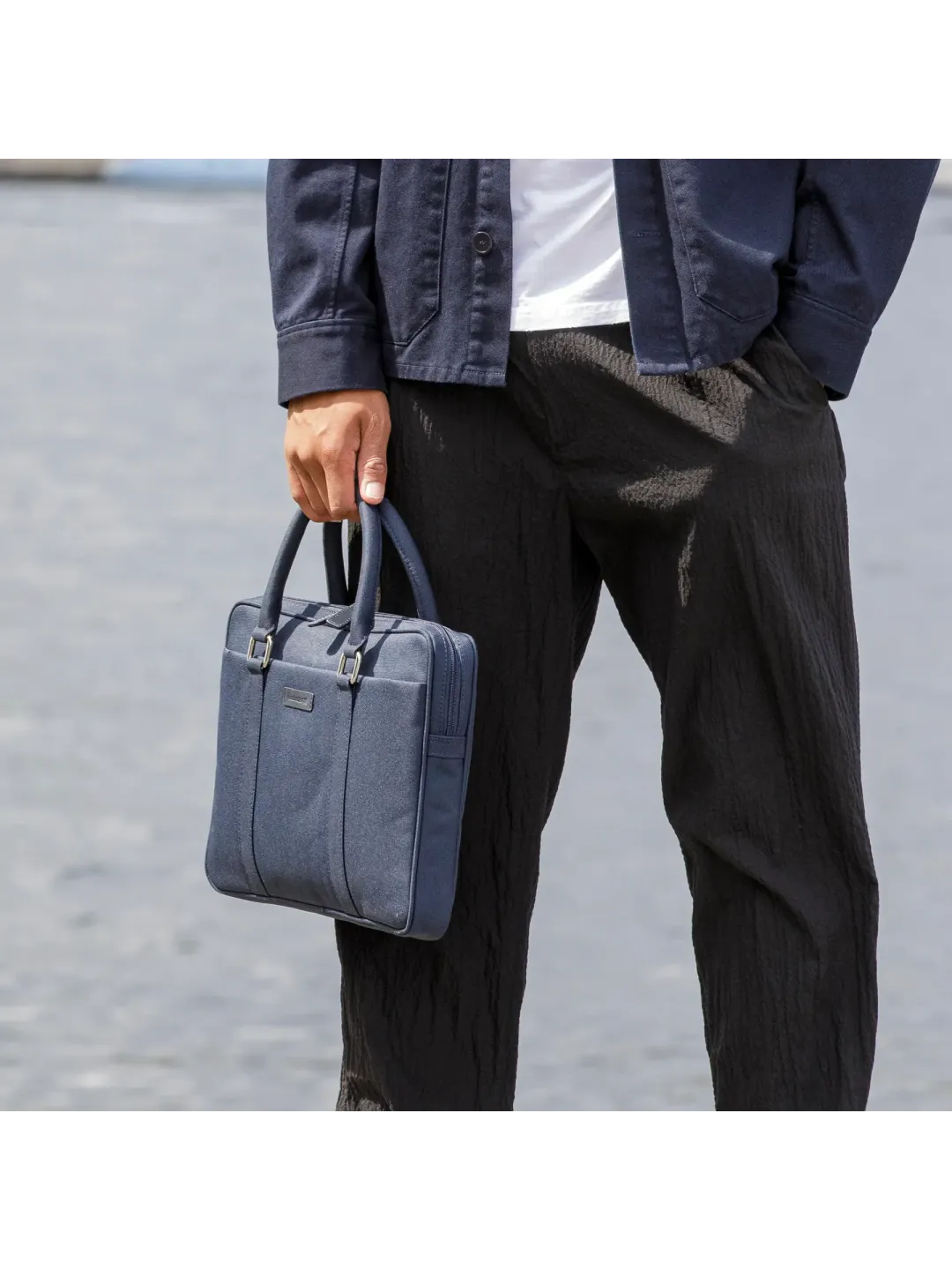 Stelvio - 14” Slim Laptop Bag PURE - Blue
