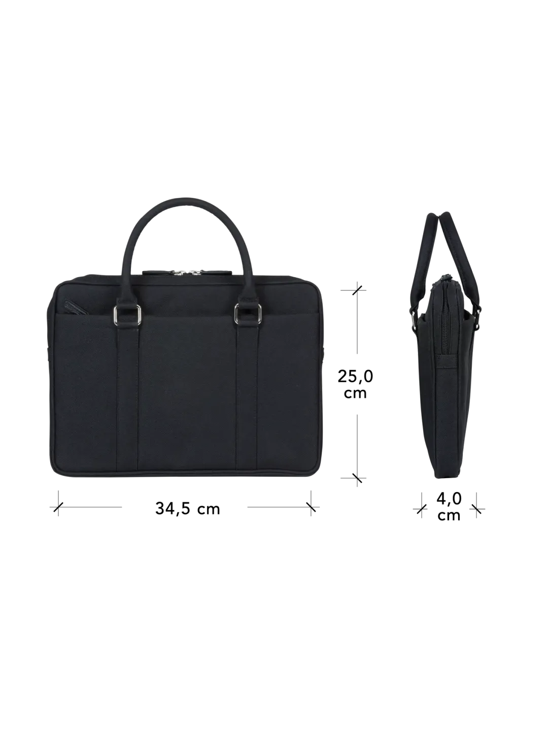 Stelvio - 14” Slim Laptop Bag PURE - Black