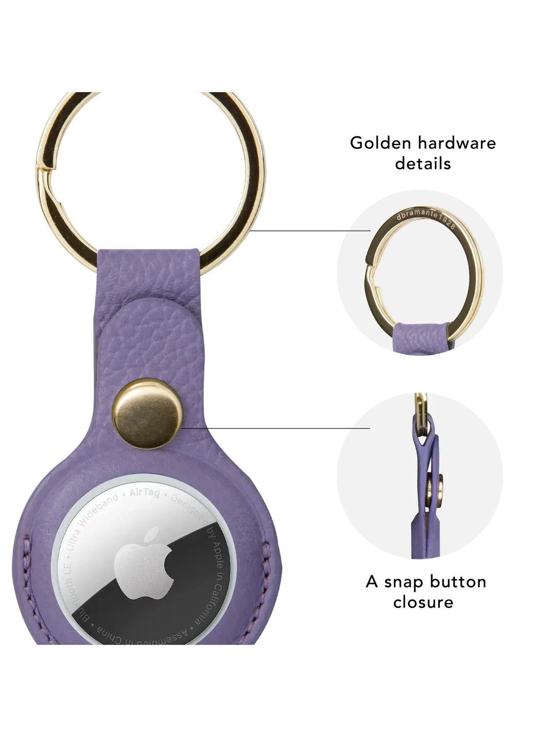 Copenhagen - AirTag Key Ring - Daybreak Purple/Gold