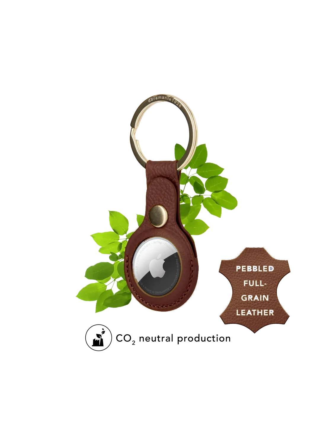 Copenhagen - AirTag Key Ring - Tan