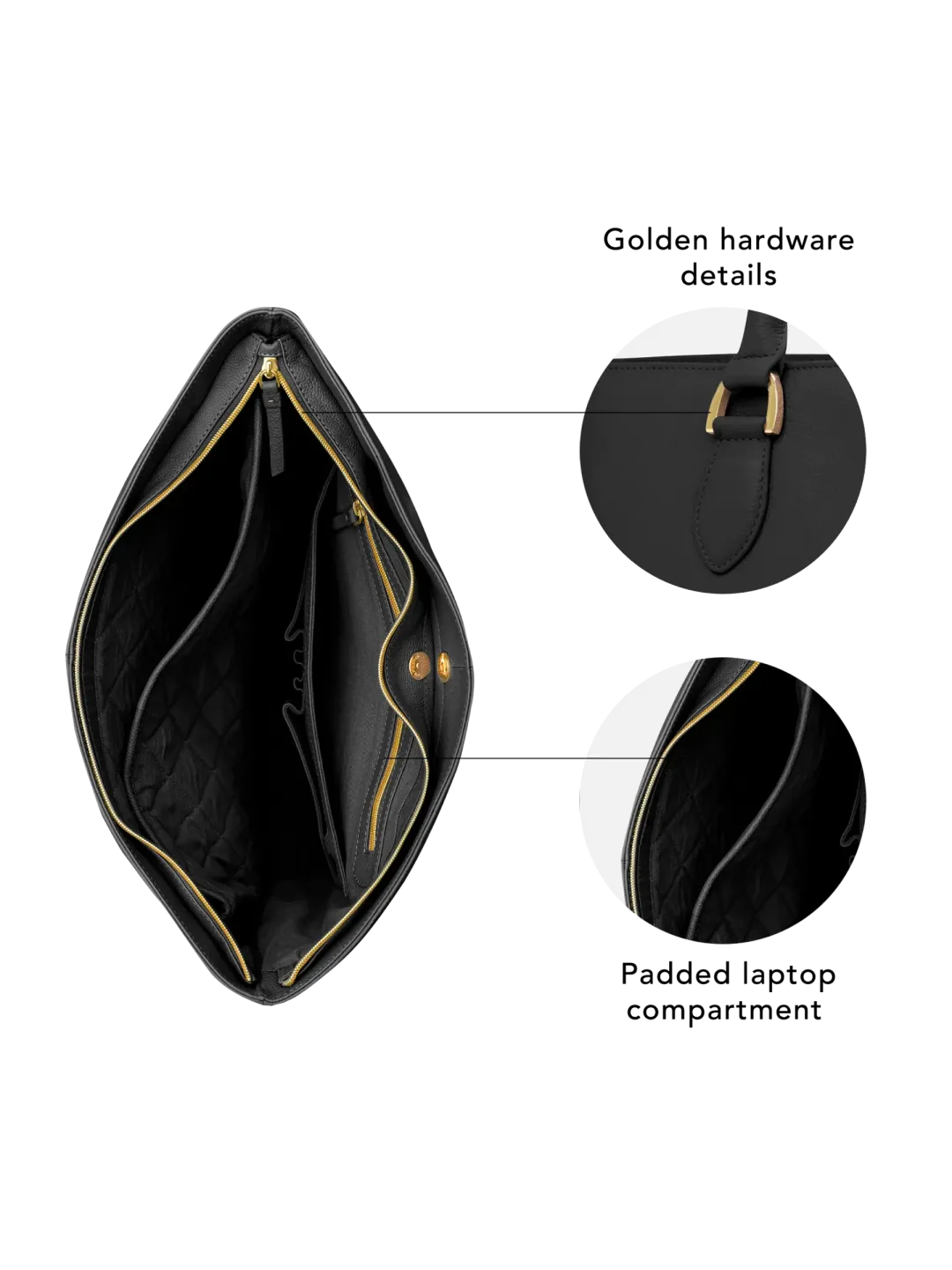 Amsterdam - 15” Tote - Black