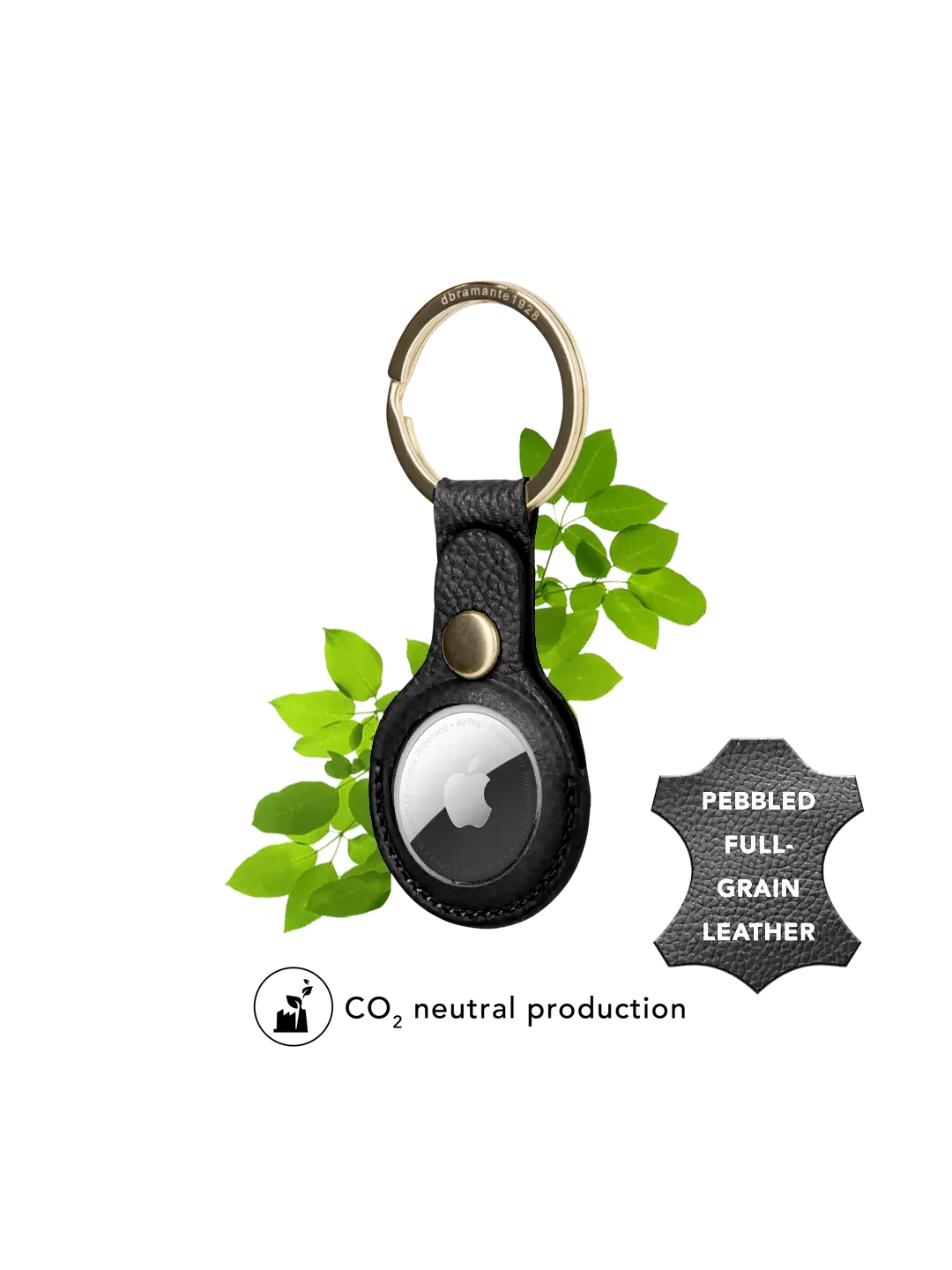 Copenhagen - AirTag Key Ring - Black